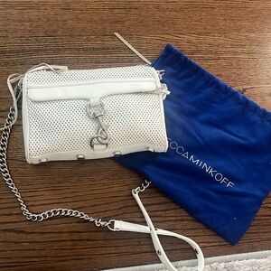 white rebecca minkoff crossbody bag